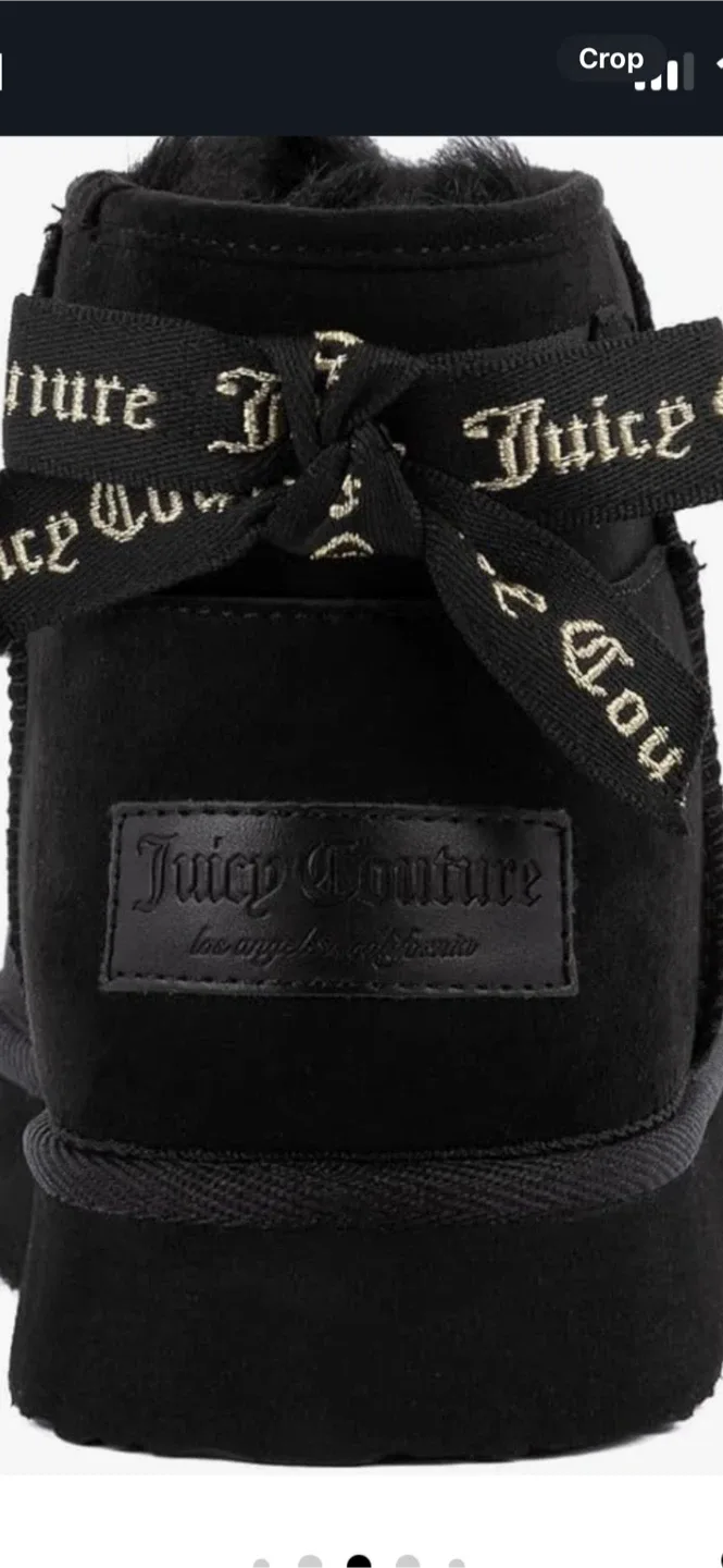 Juicy Couture Black Micro Boots - Size 7 thumbnail