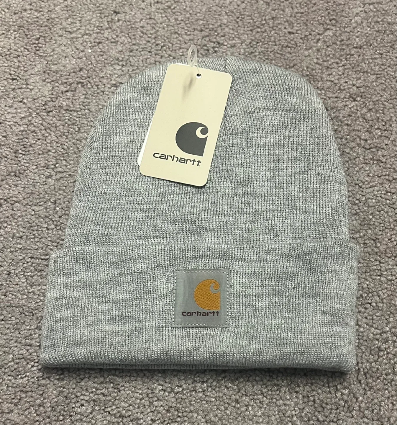 New Carhartt Acrylic Watch Hat - Gray Beanie thumbnail