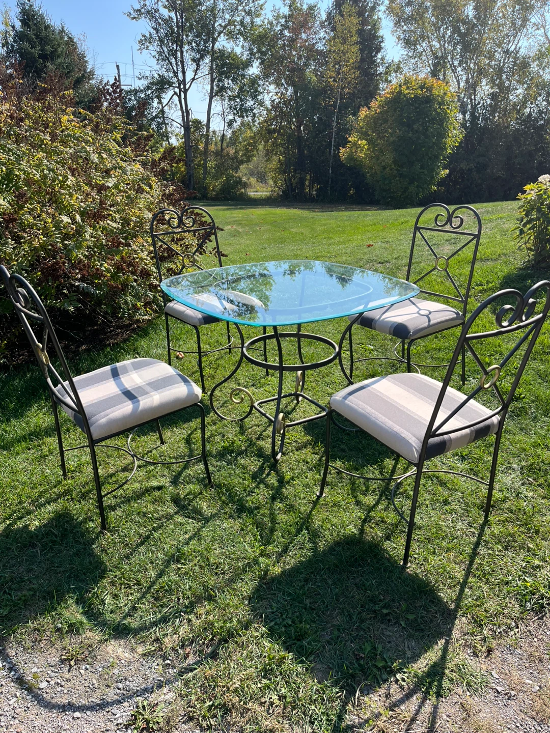 Indoor Glass Table with Four Chairs - photo 2