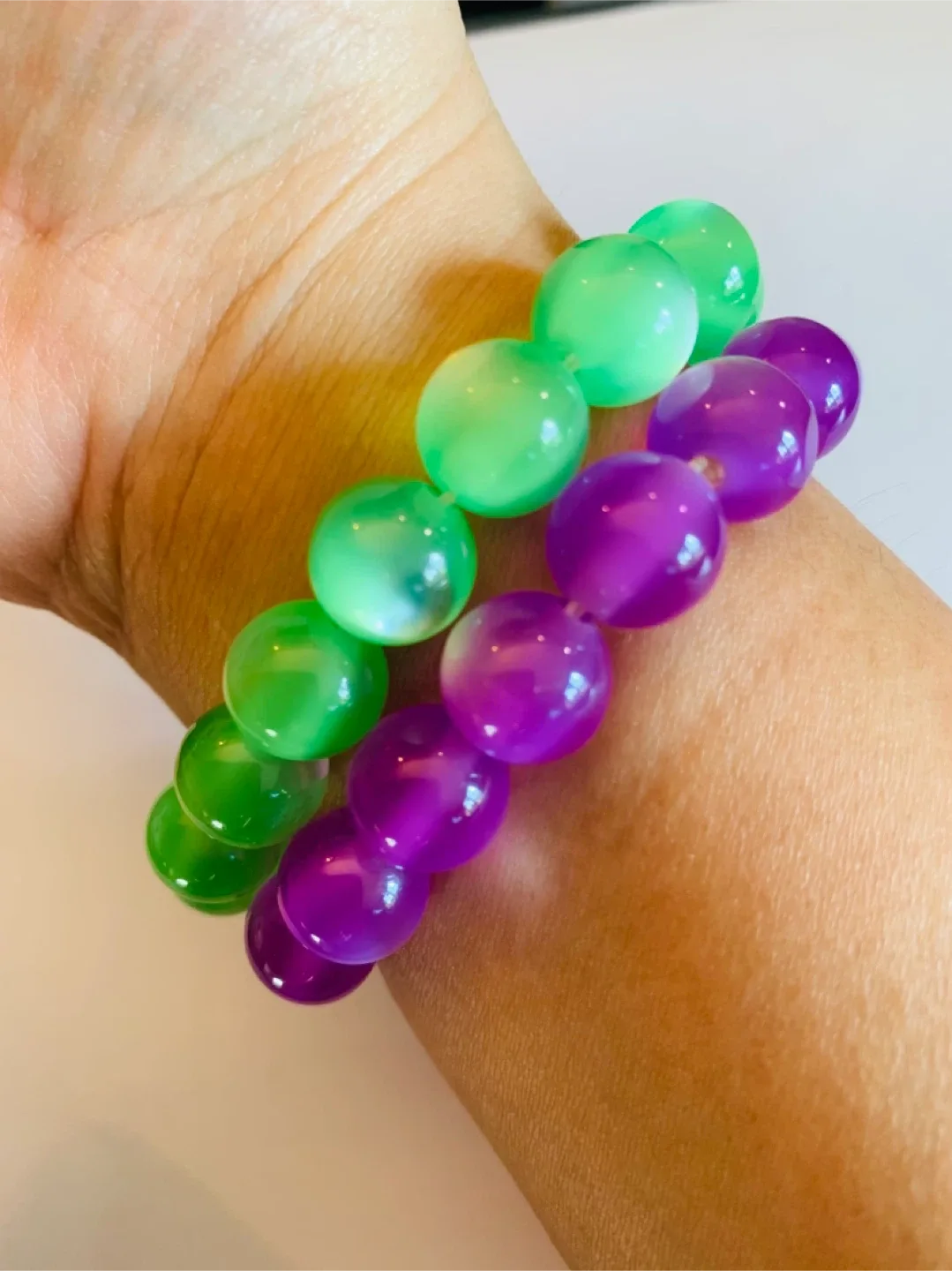 NEW 2 Handcrafted Bracelet (stretch band) image indicator(4)