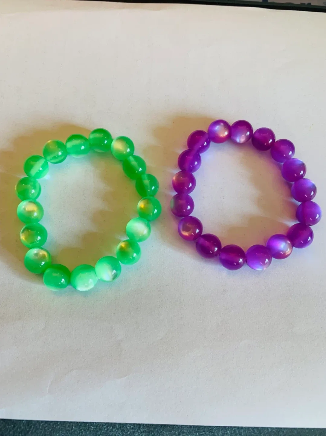 NEW 2 Handcrafted Bracelet (stretch band) image indicator(6)