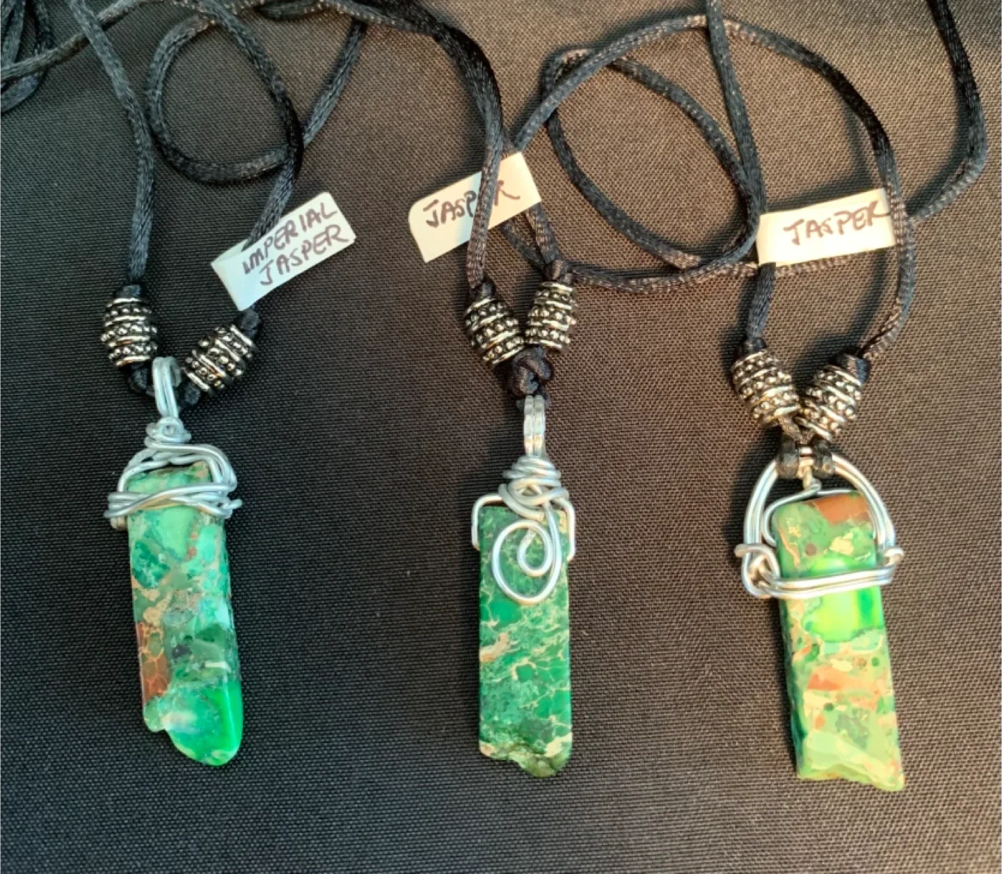 NEW Genuine Semi-precious Nugget Gemstone Pendant Necklace image indicator(2)