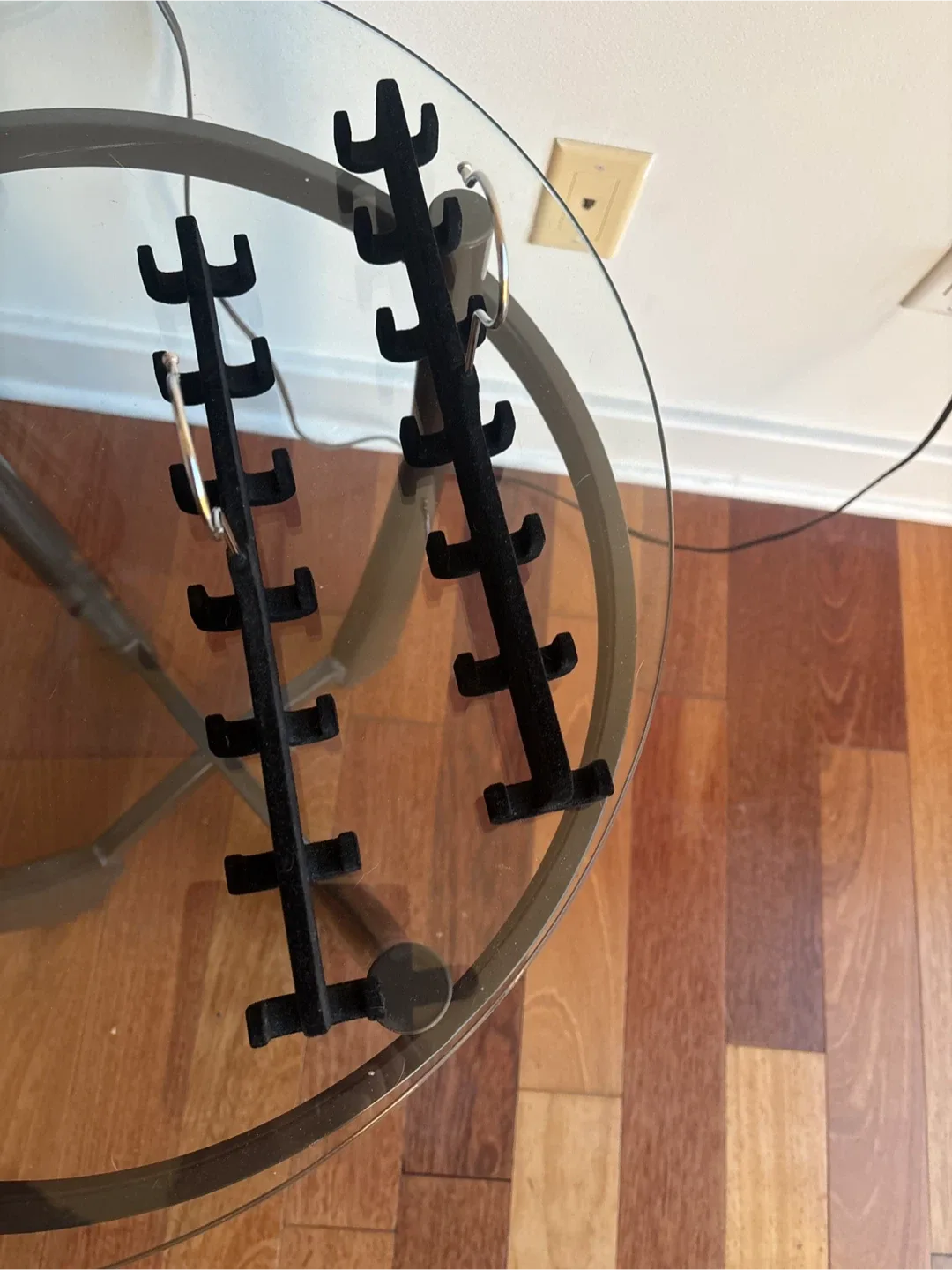 Black Velvet Tie/Belt Hangers (Set of 2) image indicator(2)