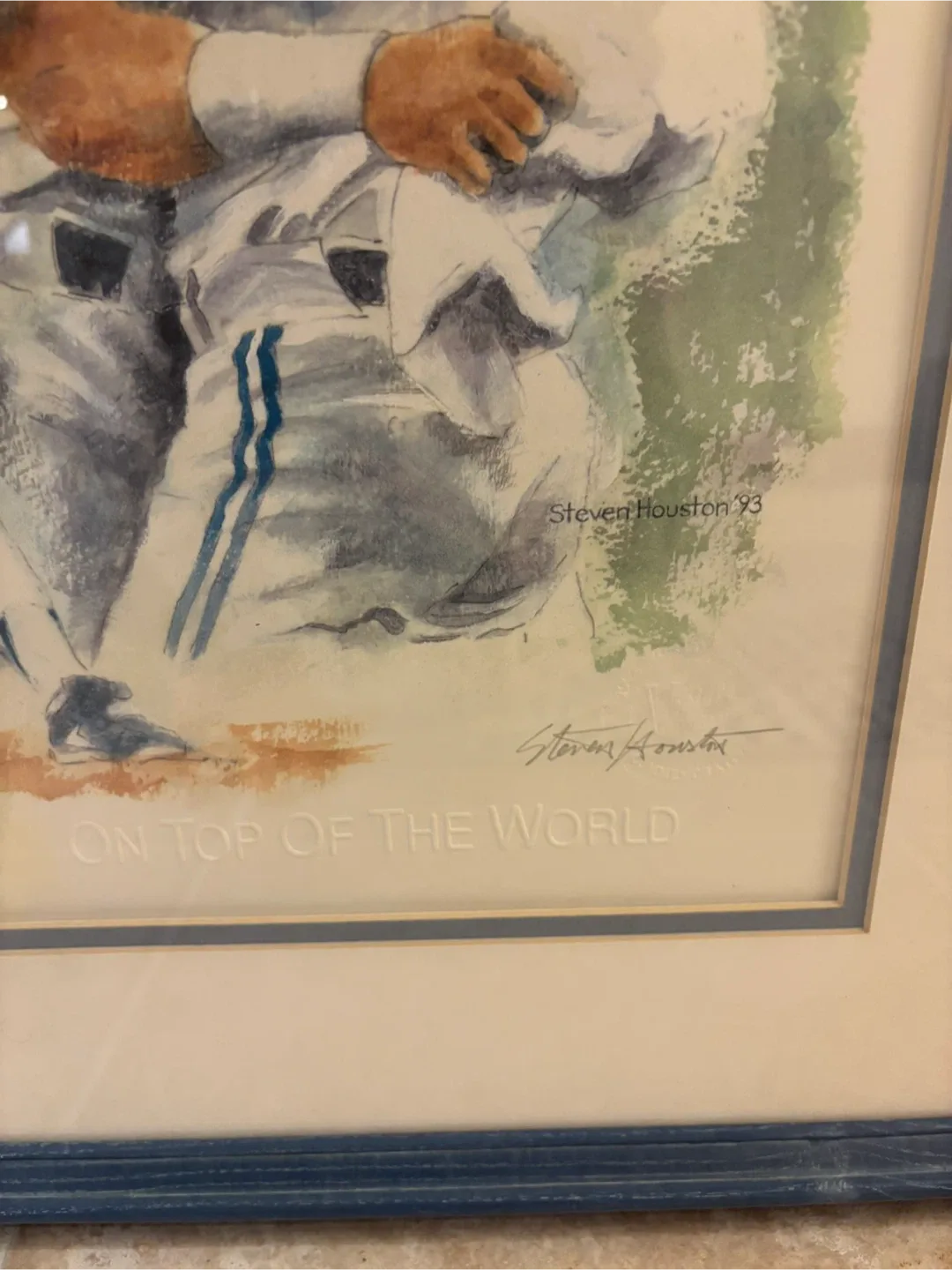 Signed John Olerud Toronto Blue Jays World Series  Art Print image indicator(3)