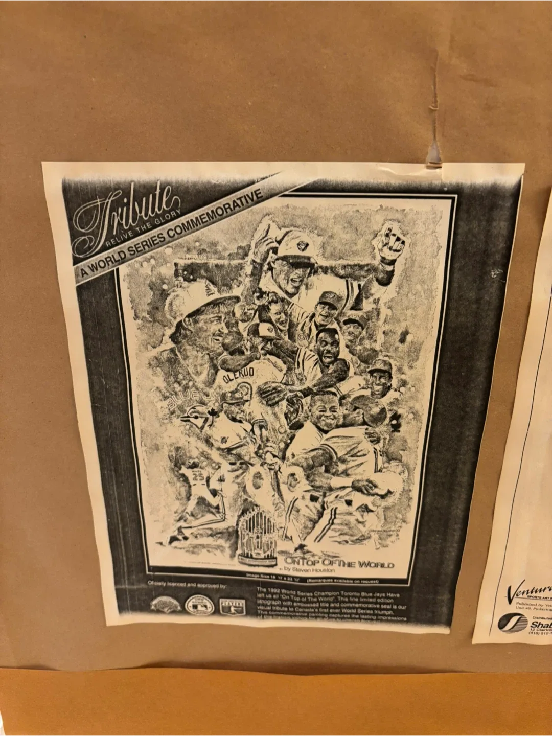 Signed John Olerud Toronto Blue Jays World Series  Art Print image indicator(4)