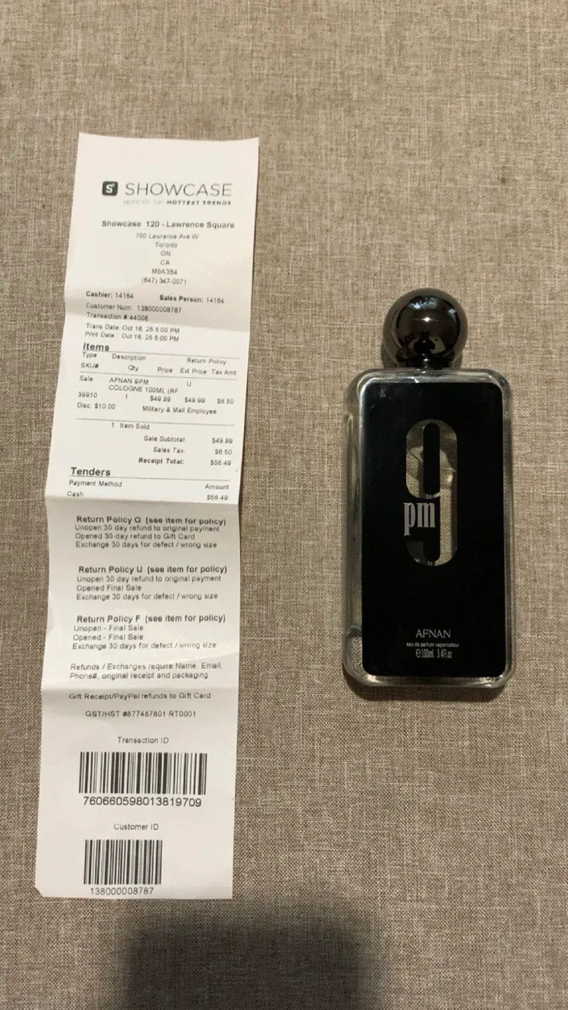 Afnan 9 PM Eau de Parfum 100ml image indicator(2)