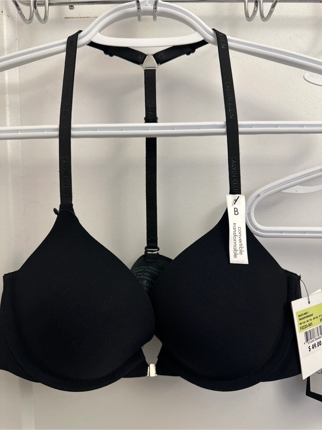 2 Calvin Klein Convertible Bra, Size 34B, Black (NEW) - photo 2