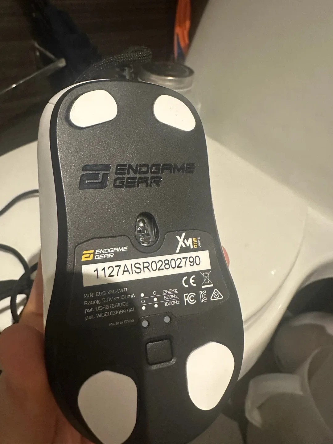 Endgame Gear Xm1r White Gaming Mouse image indicator(3)