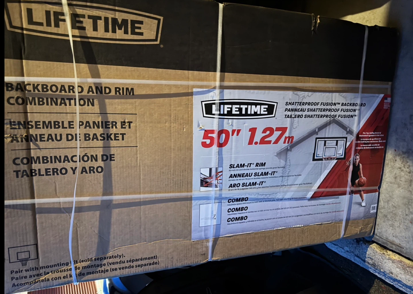 Lifetime 50" Shatterproof Fusion Backboard & Rim Combo