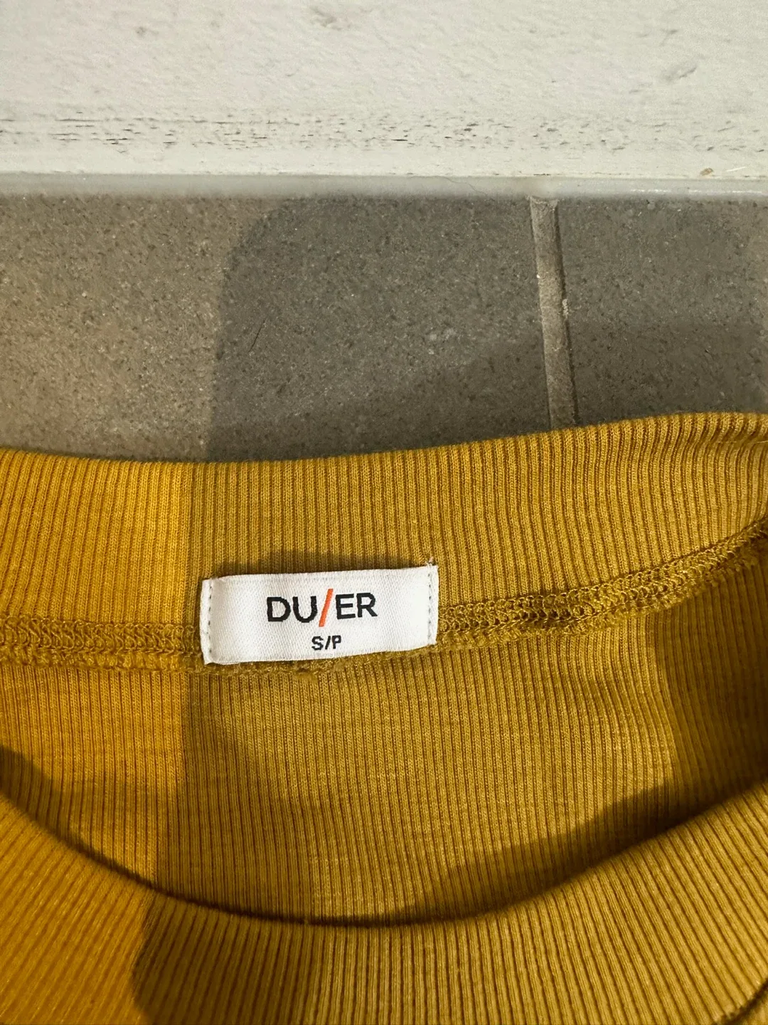 DU/ER Ribbed Pima High Neck Tank - Size S - Cider image indicator(2)