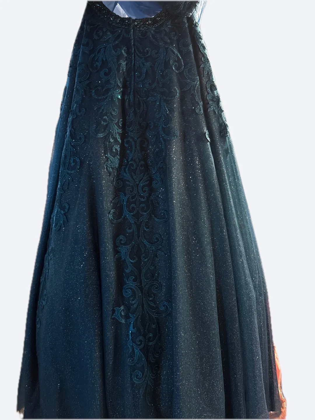 Teal Embellished Formal Dress image indicator(3)