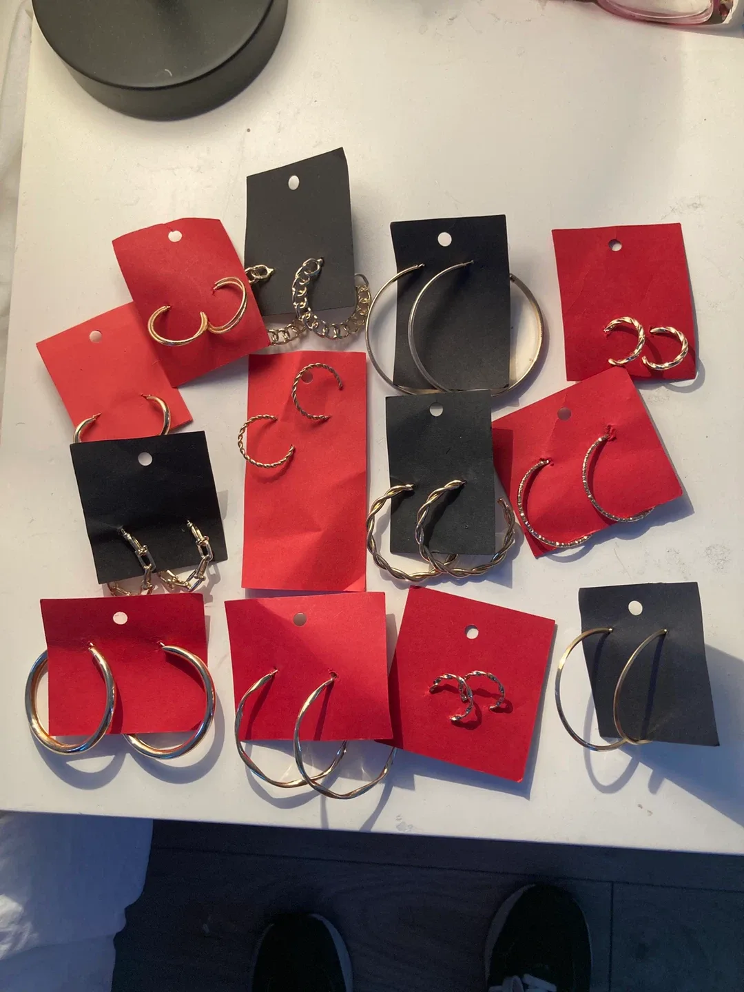 Assorted Hoop Earrings Lot thumbnail