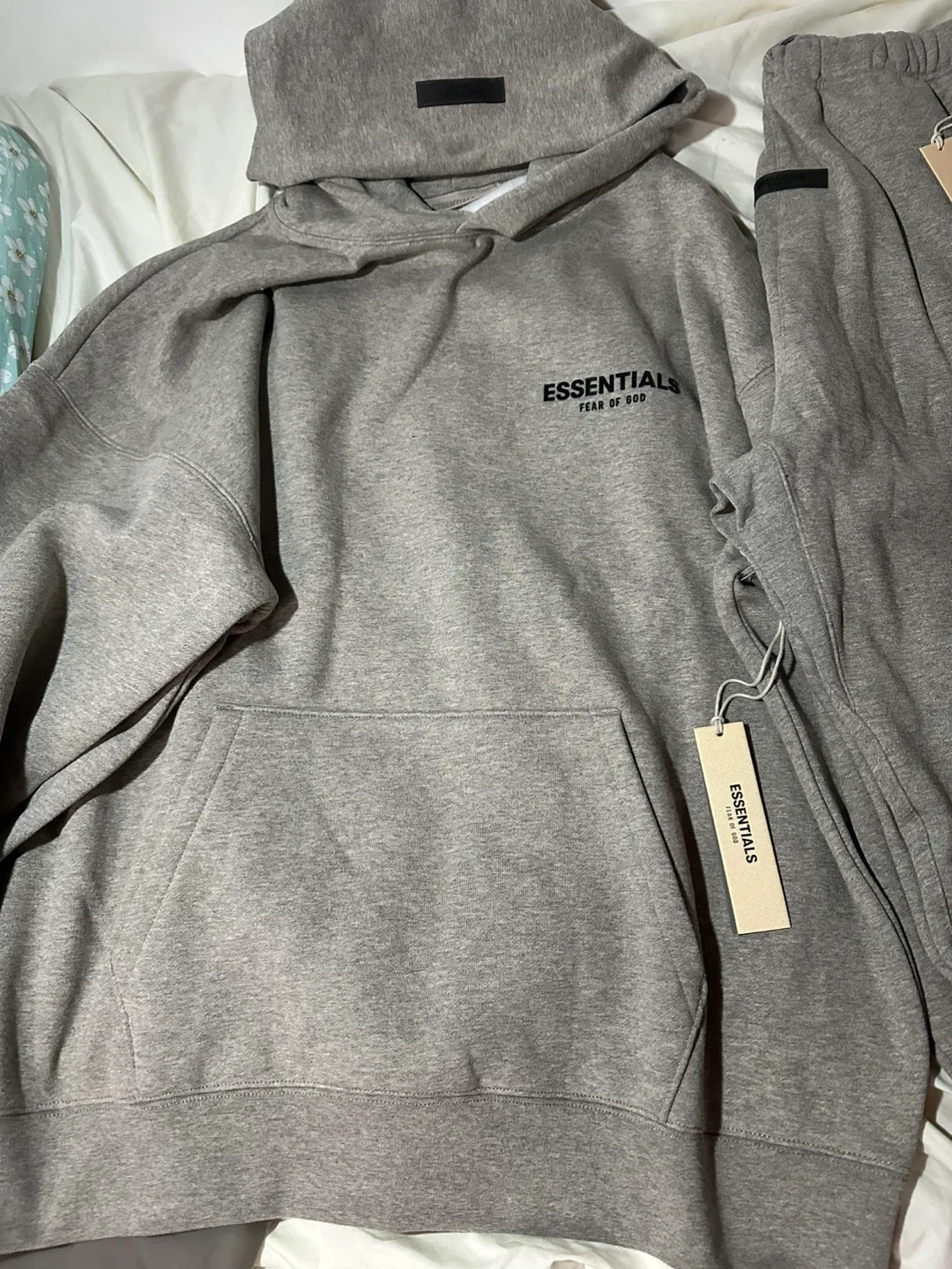 Essentials Fear of God Gray Hoodie & Sweatpants Set-L image indicator(2)