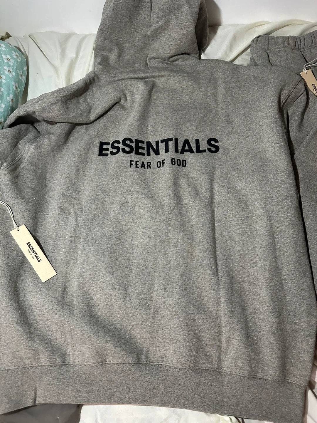 Essentials Fear of God Gray Hoodie & Sweatpants Set-L image indicator(4)