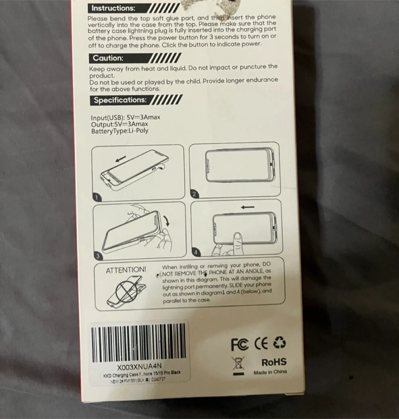 iPhone 15/15 Pro Charging Case & Screen Protector - photo 4