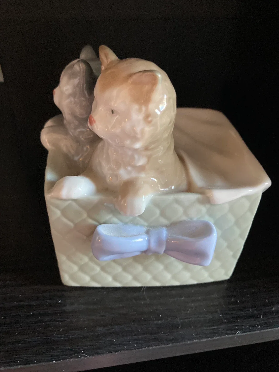 NAO by Lladro Figurine - Cats in Basket thumbnail