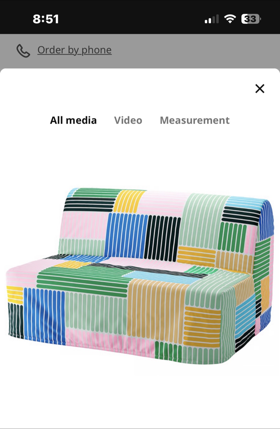 IKEA Lycksele Lövås Sleeper Sofa Bed