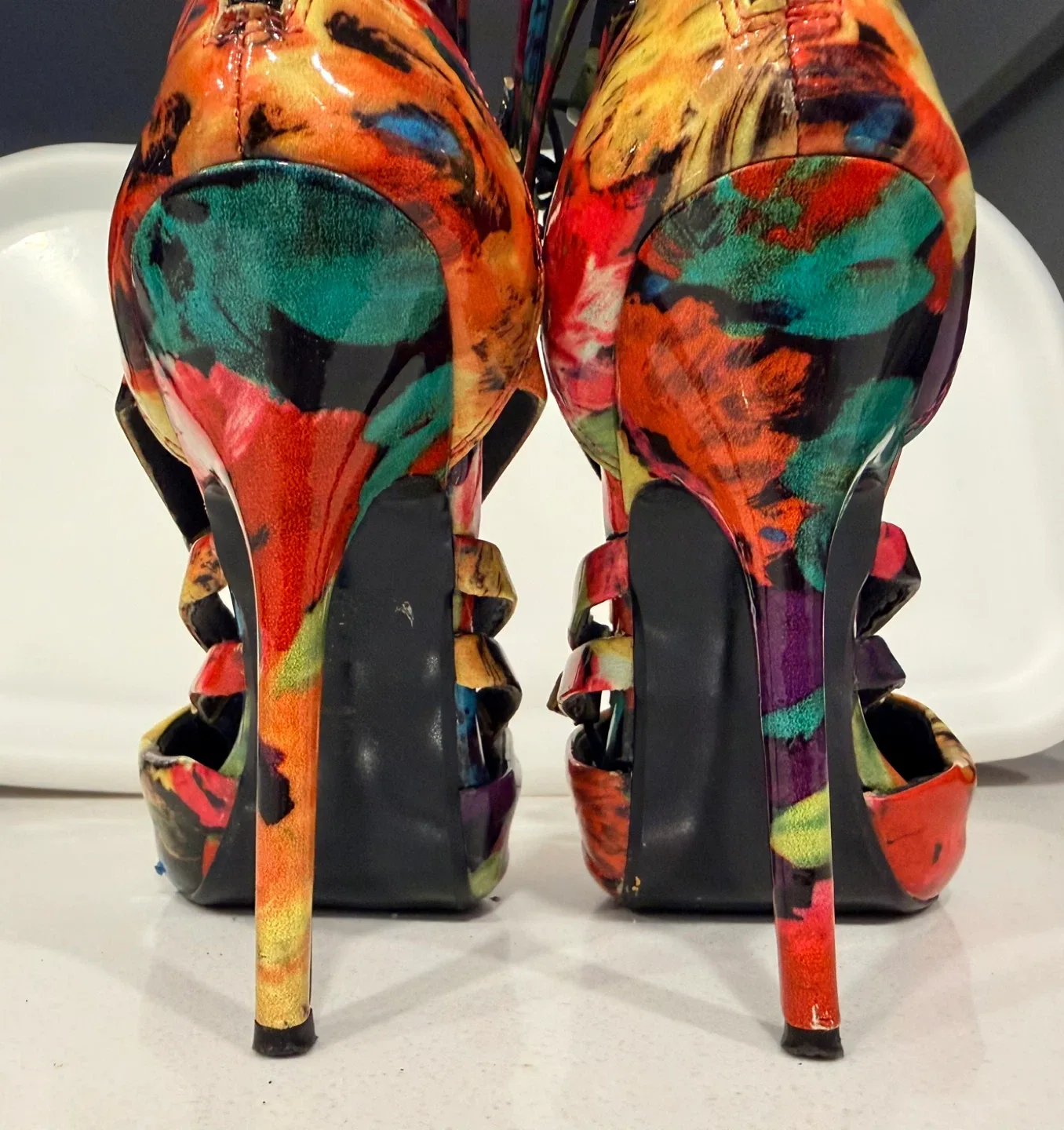Colourful Sexy Statement Heels image indicator(2)