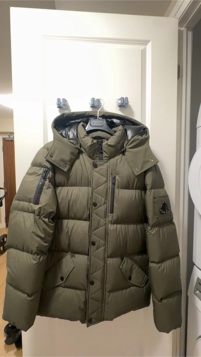 Moose Knuckles Down Puffer Jacket, Olive Green thumbnail