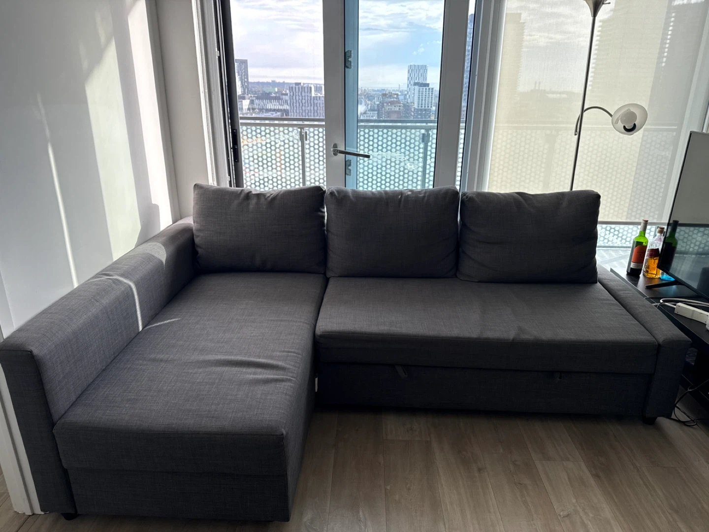 IKEA Friheten Sleeper Sectional Sofa - Grey