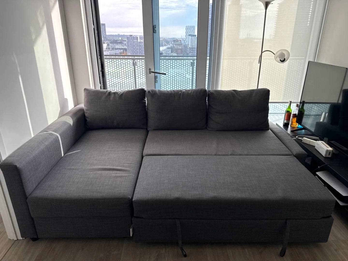 IKEA Friheten Sleeper Sectional Sofa - Grey image indicator(2)