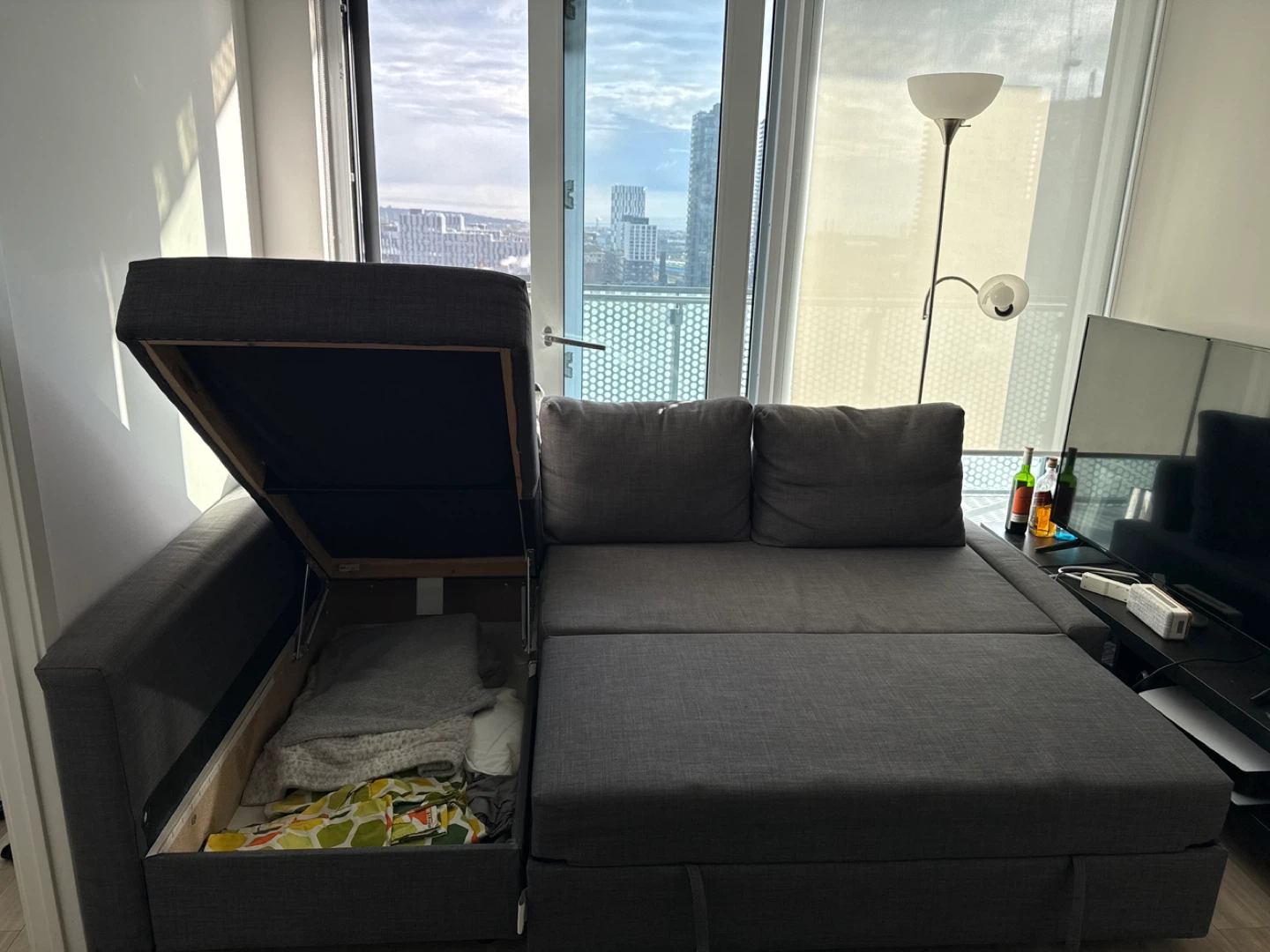 IKEA Friheten Sleeper Sectional Sofa - Grey - photo 3