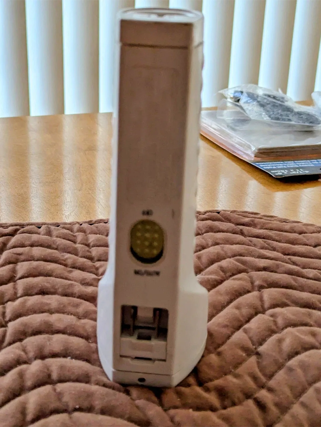 Rechargeable White Ribbed Flashlight thumbnail