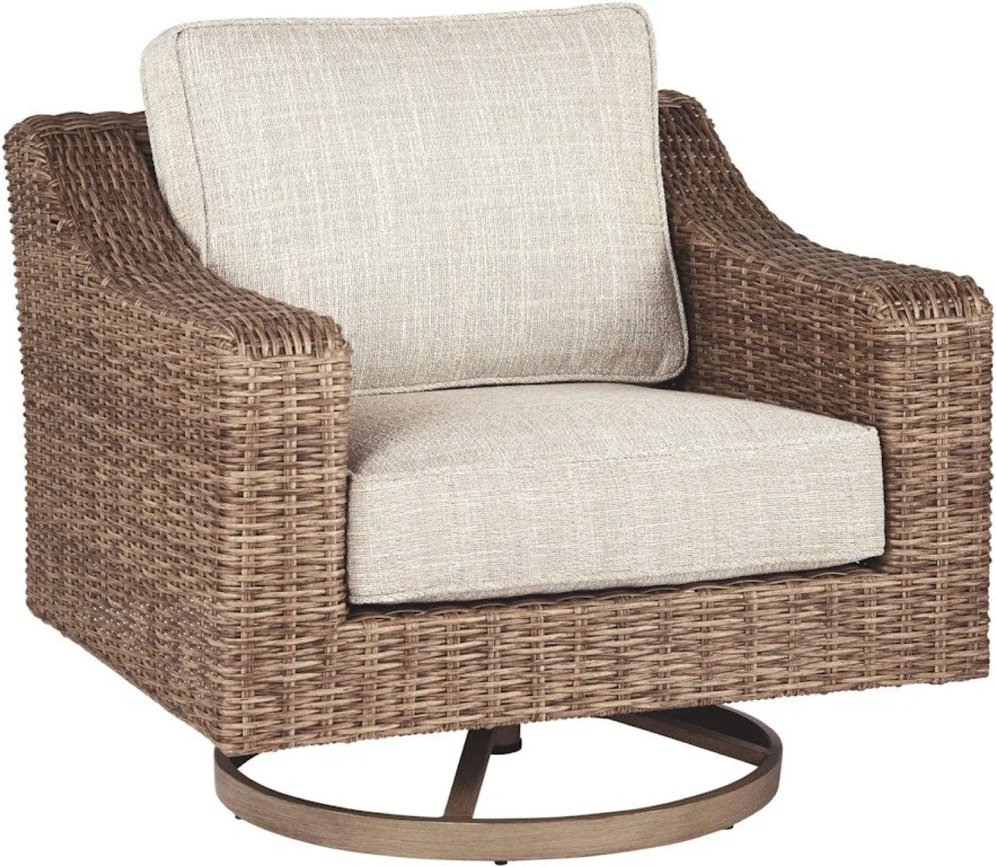 Wicker Swivel Patio Chair image indicator(9)