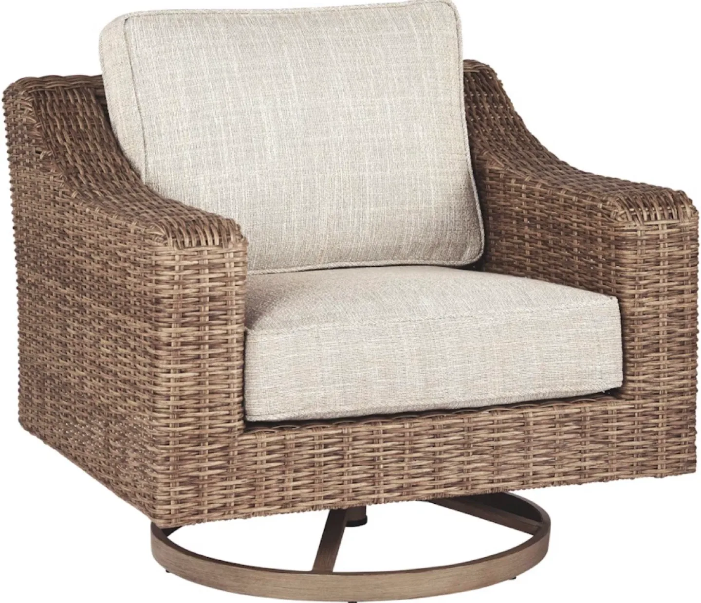 Wicker Swivel Patio Chair image indicator(7)