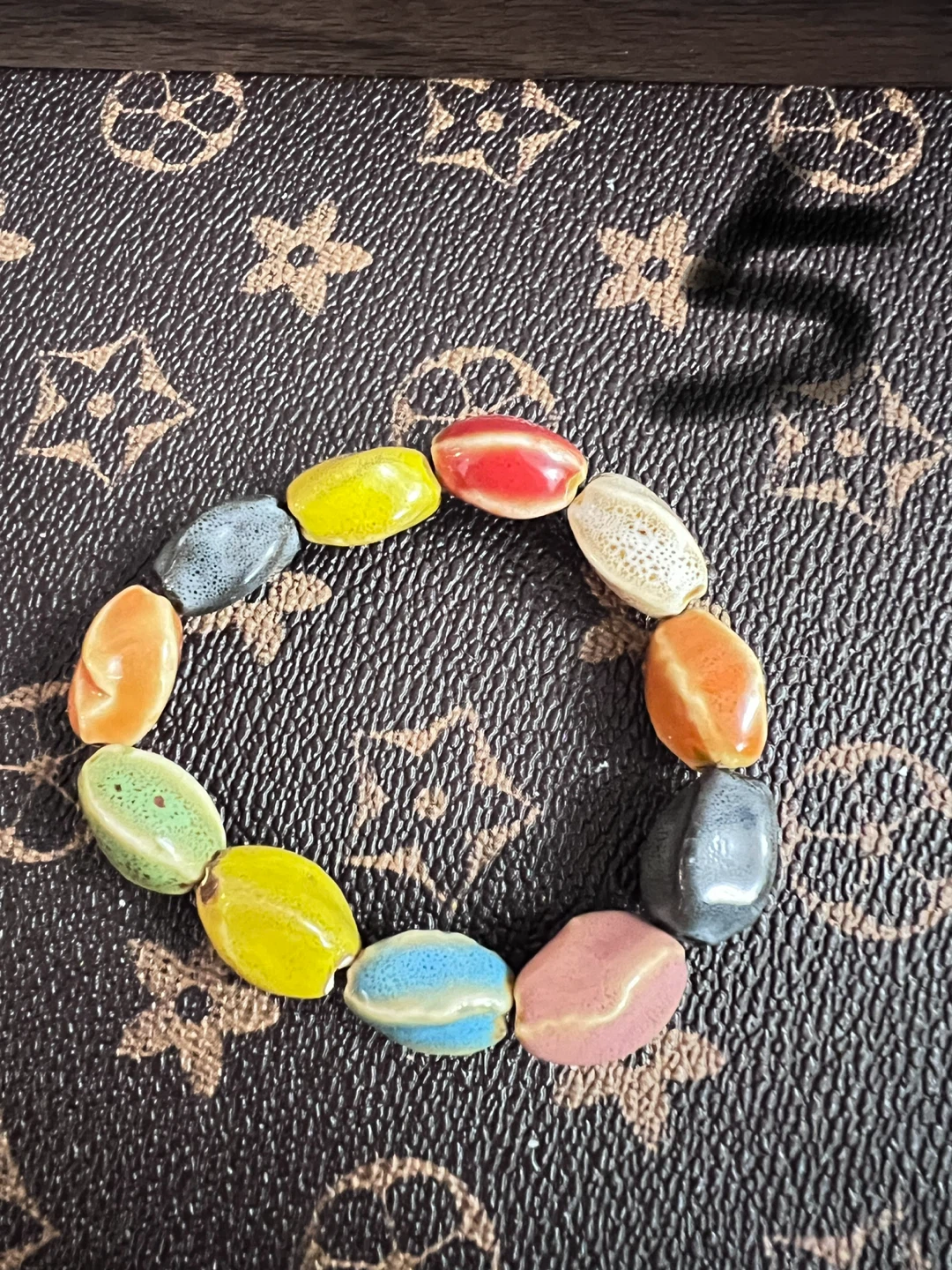 Handmade Ceramic Beaded Bracelet - Colourful - photo 5