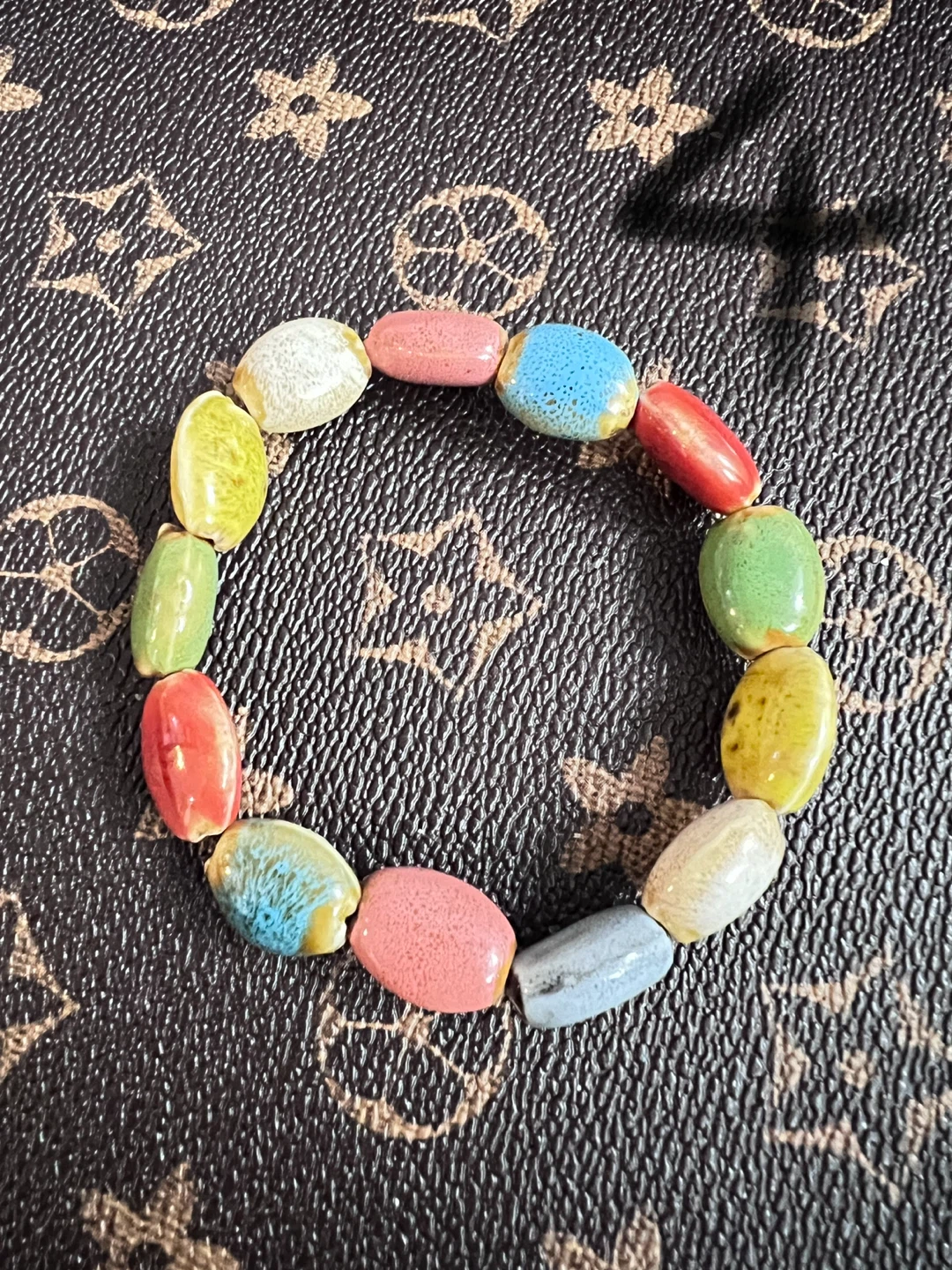 Handmade Ceramic Beaded Bracelet - Colourful - photo 4