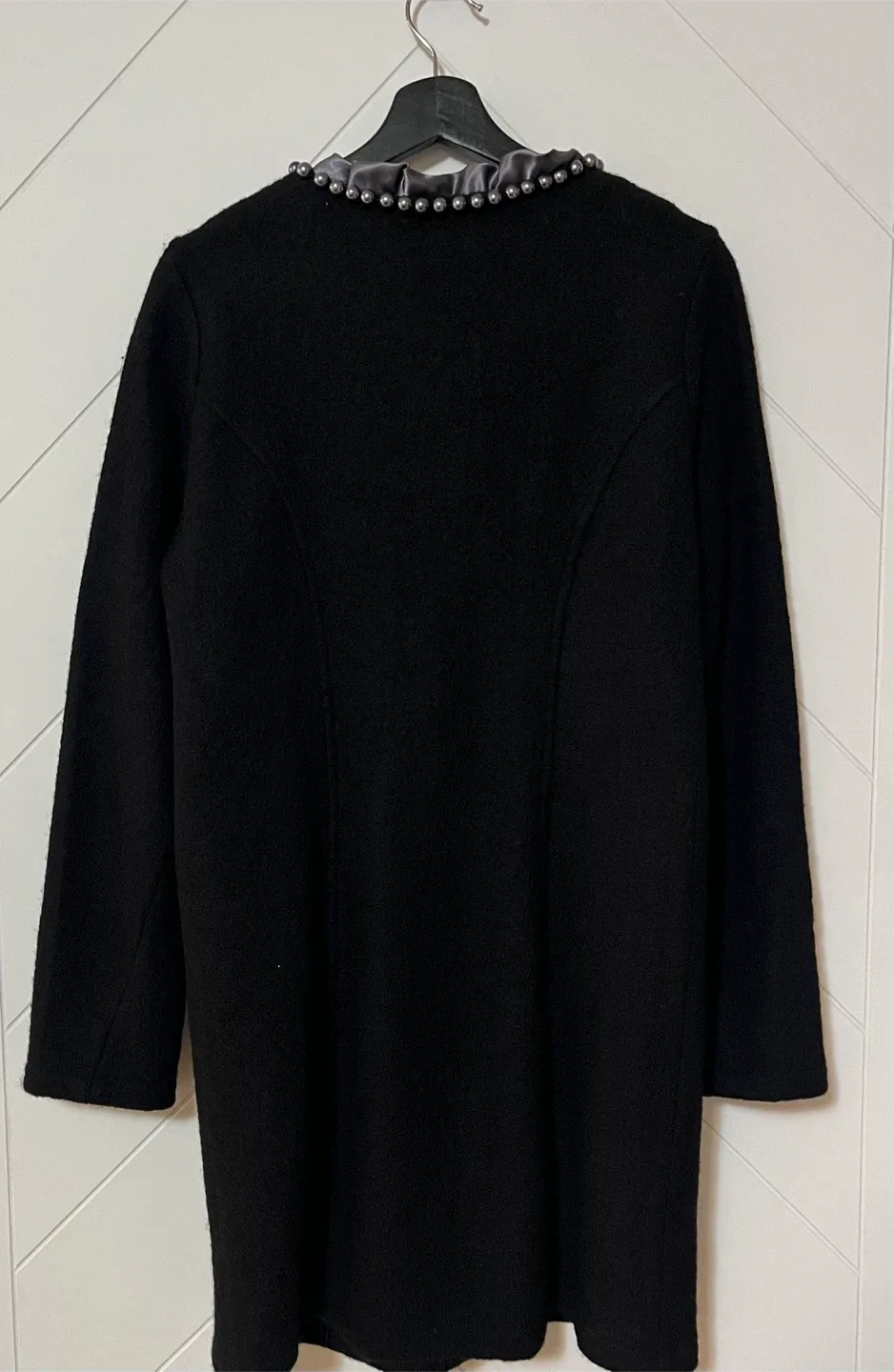 Clements Ribeiro Luxurious Wool Black Coat Women Size M-L image indicator(6)