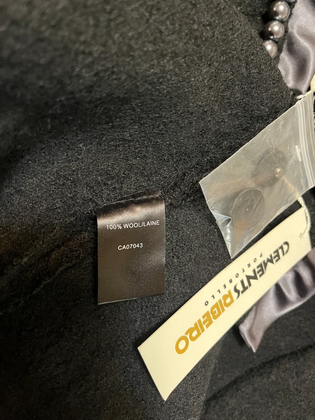 Clements Ribeiro Luxurious Wool Black Coat Women Size M-L image indicator(7)