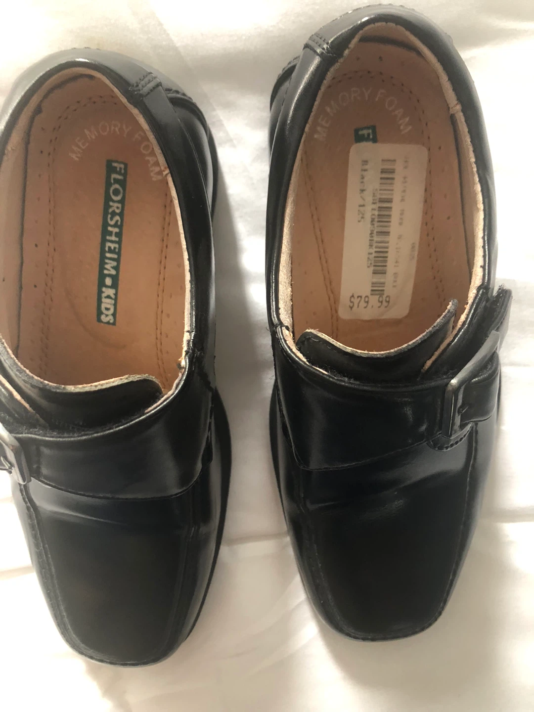 Florsheim Kids Black Dress Shoes Size 12.5