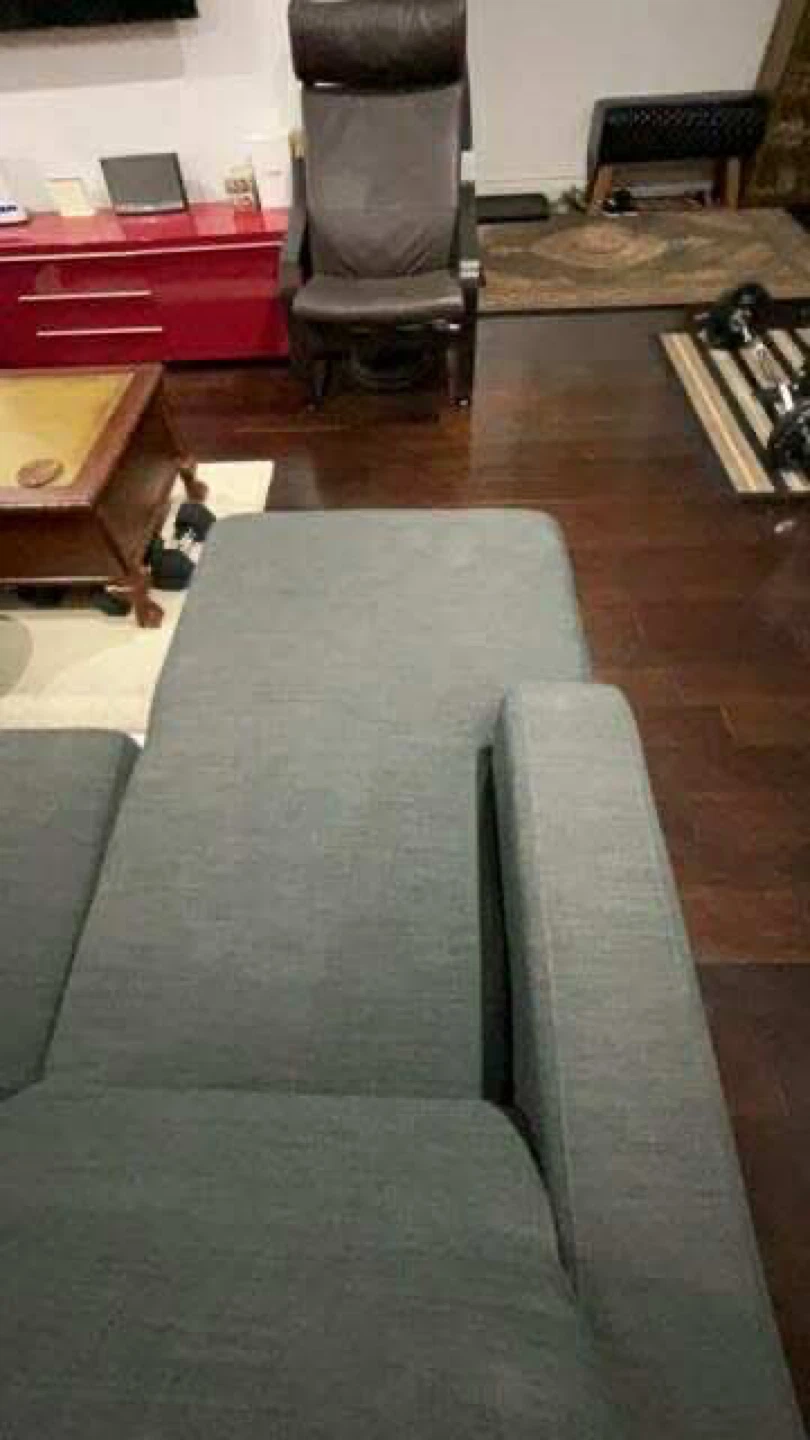 Grey Fabric Sectional Sofa