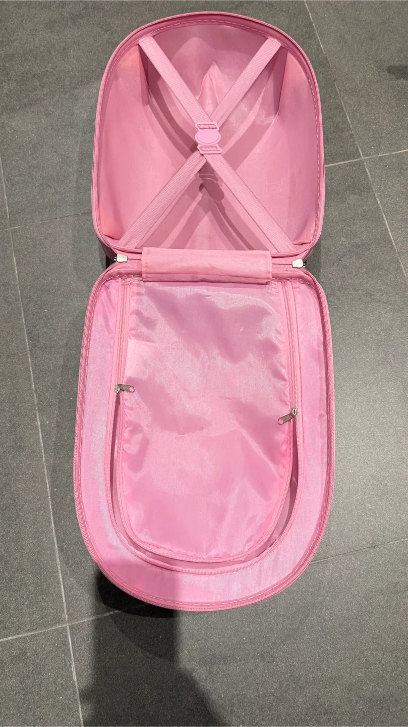 Heys Pink Leopard Print Kids Rolling Luggage image indicator(3)