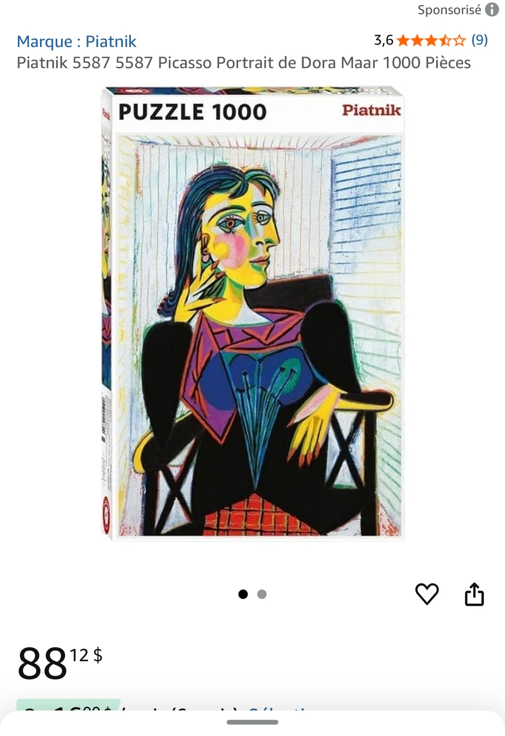New Piatnik Picasso Portrait 1000 Piece Puzzle - photo 5