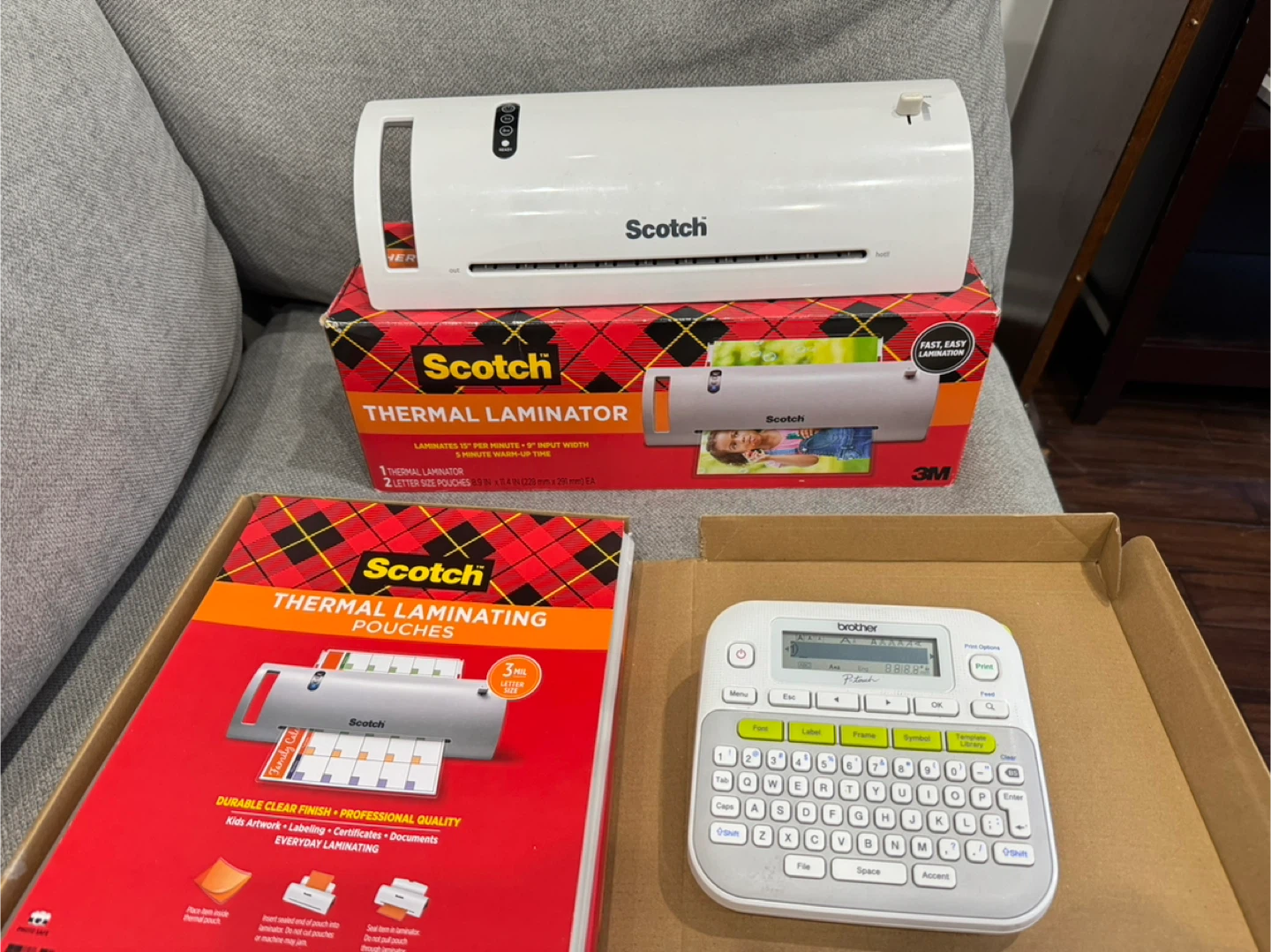 Scotch Thermal Laminator + Brother Label Maker