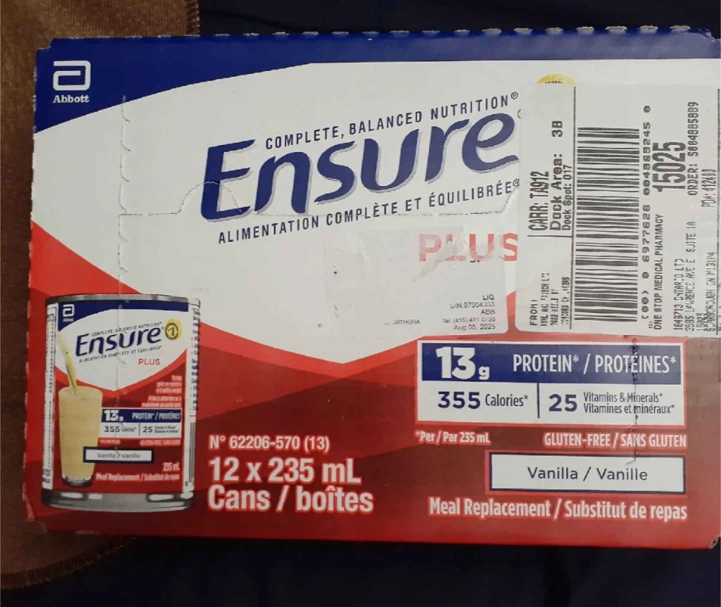 Ensure Plus Vanilla 12 x 235 mL - Exp 2026 - photo 2