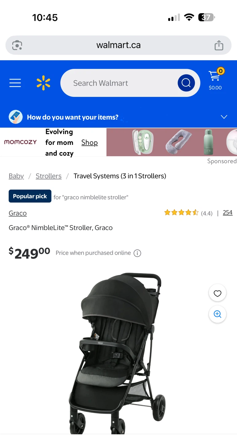 Graco Nimblelite Stroller, lightweight baby pushchair - photo 2