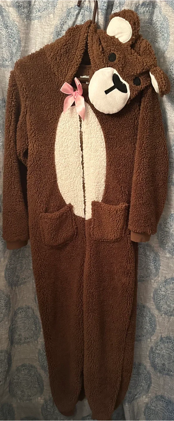 Brown Bear Onesie - Adult Size XL