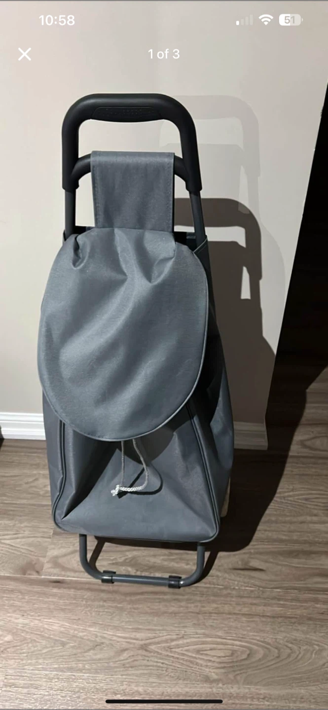 Grey Shopping Trolley Bag