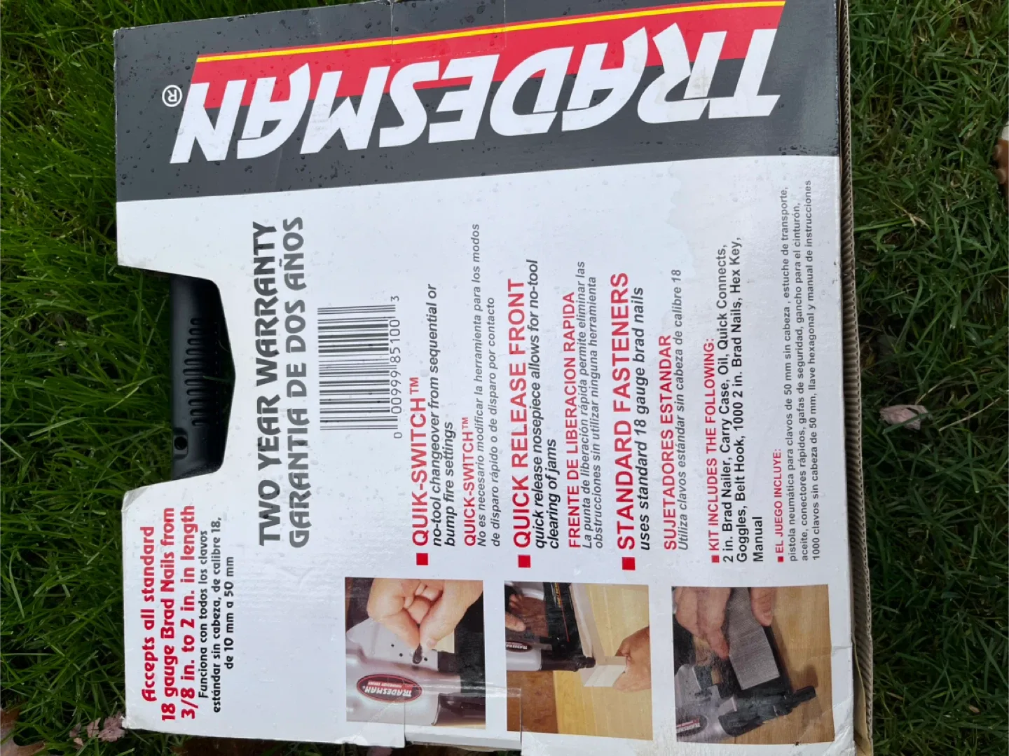 Tradesman 18 Gauge 2-in Brad Nailer Kit - Model 8510 image indicator(2)