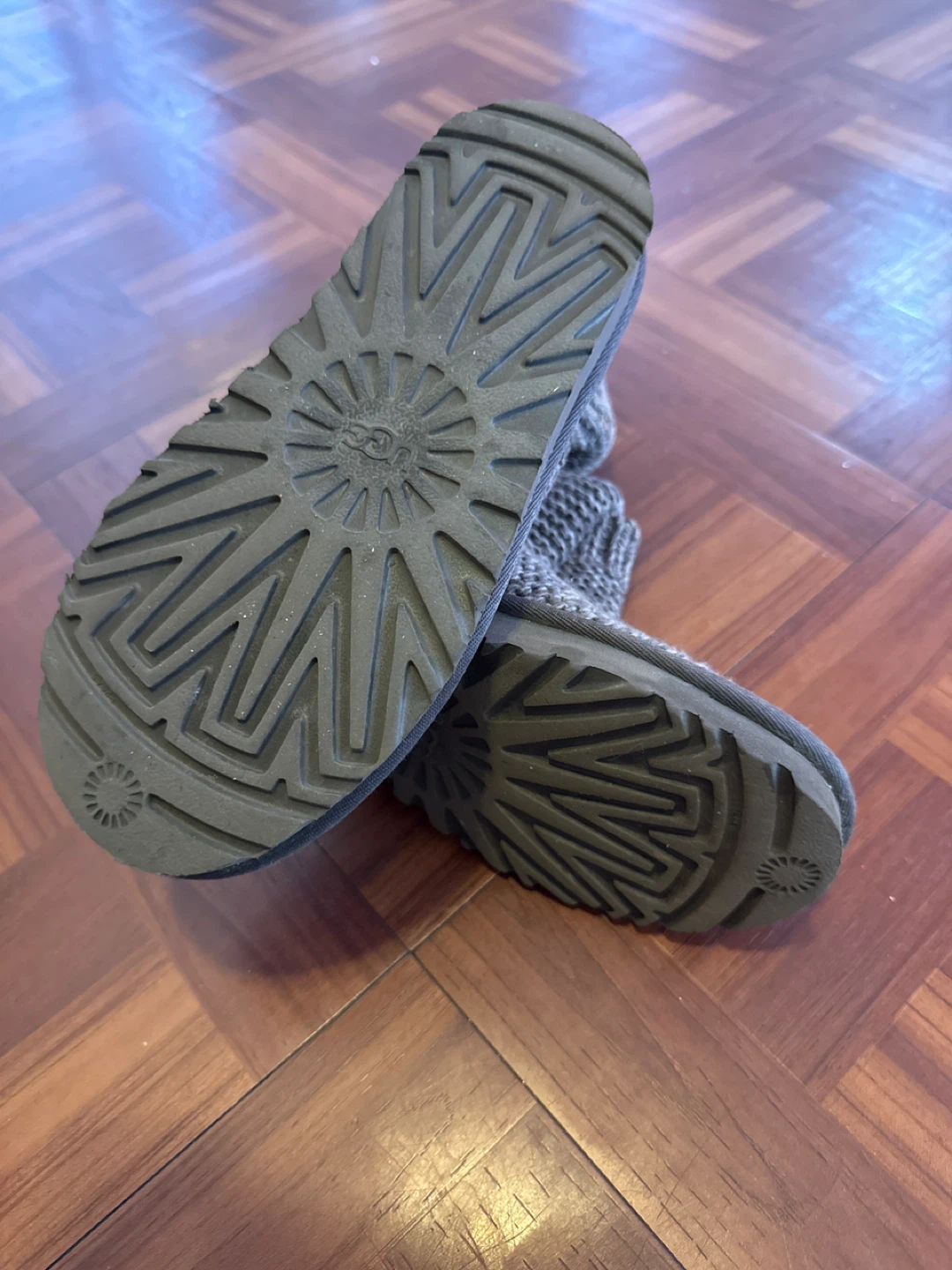 UGG Gray Knit Boots Size 5 - photo 4