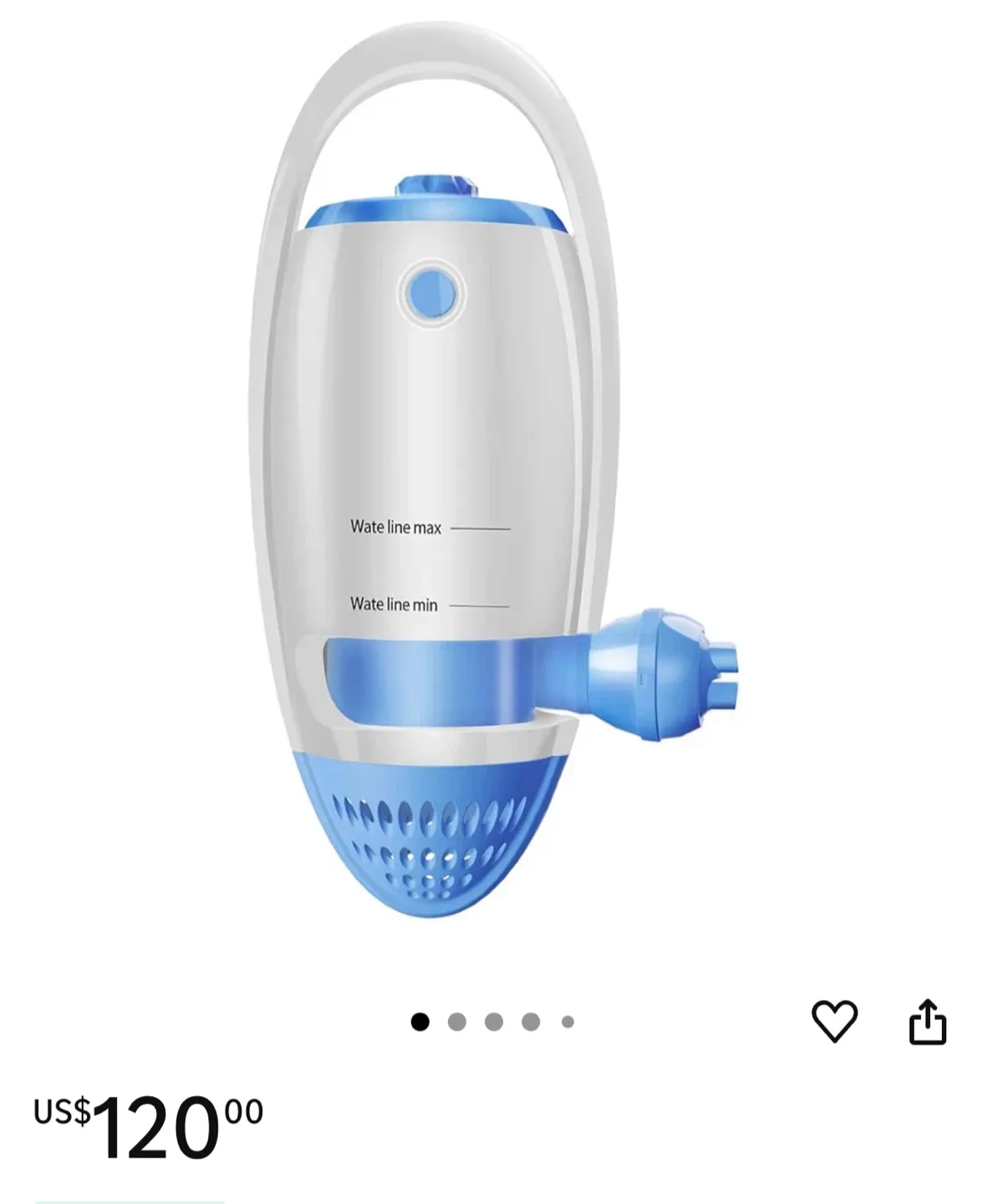 Portable Bathtub Bubble Massager thumbnail