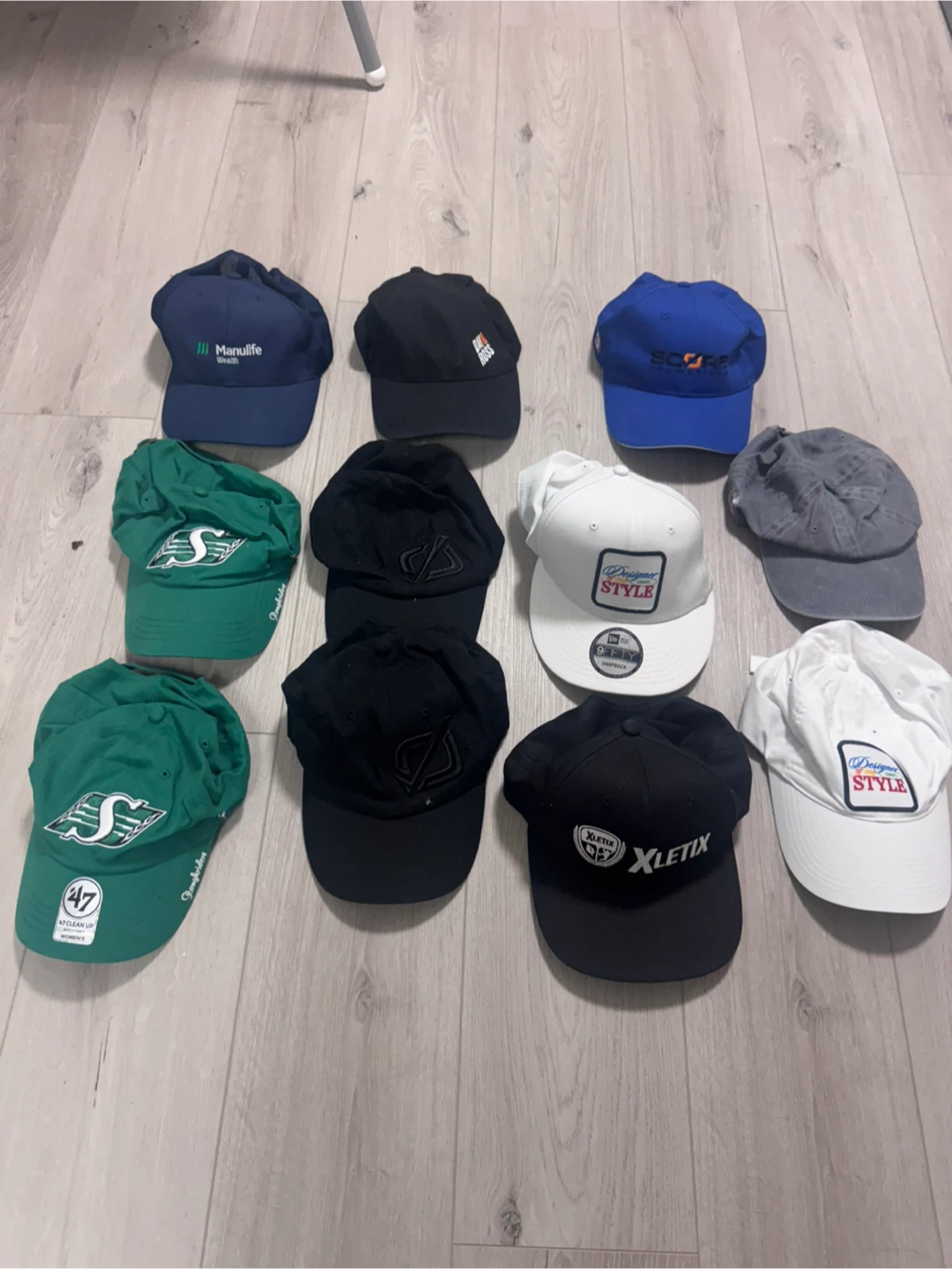 Assorted Baseball Caps - Manulife, Xletix, 47 & More!