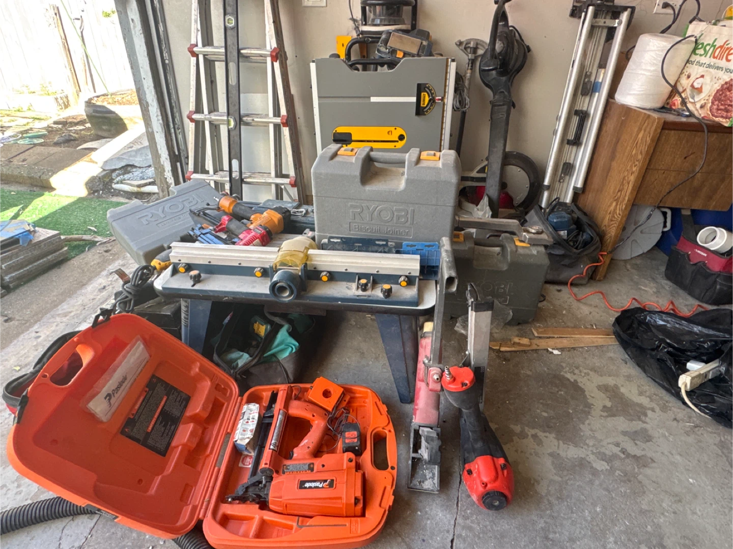 butch of new and used tools