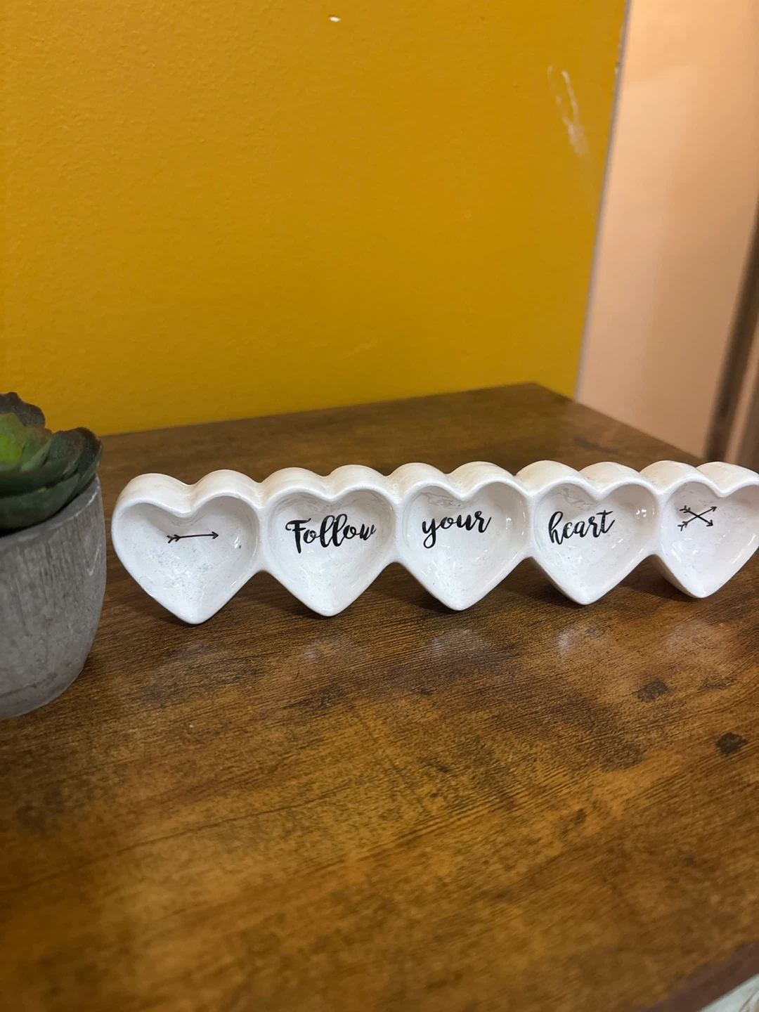 Heart Shaped Trinket Dish - Follow Your Heart