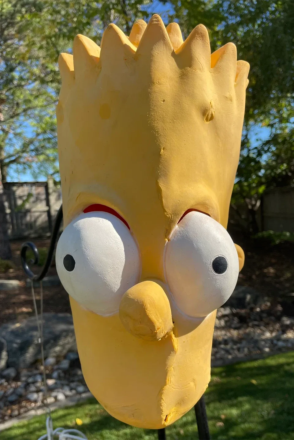 Vintage 1990 The Simpsons, Bart Simpson Rubber Mask thumbnail