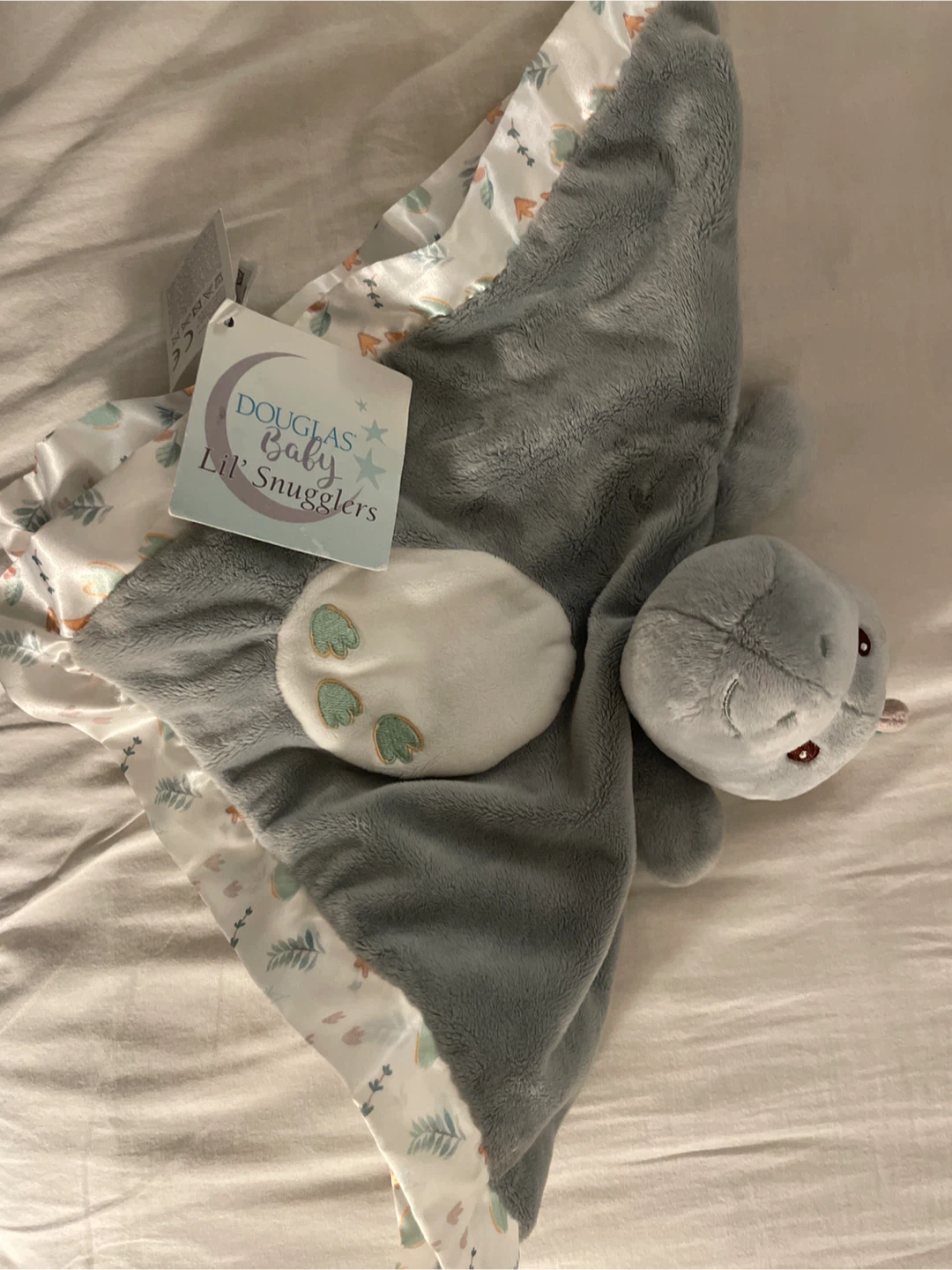 Douglas Baby Lil' Snugglers Hippo Plush Blanket